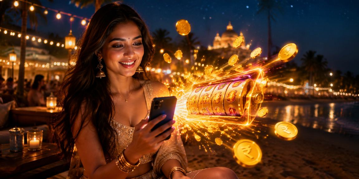 Indian player enjoying online slot game with rupee symbols